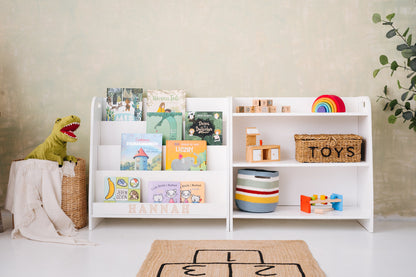 Montessori meubelset boeken + speelgoedkast (met naam)