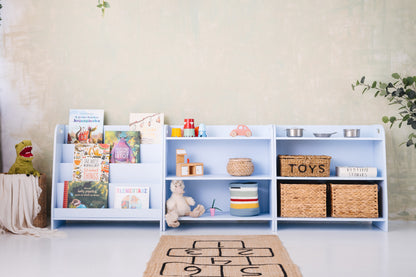 Montessori meubelset 2 speelgoedkasten + 1 boekenkast (met naam)