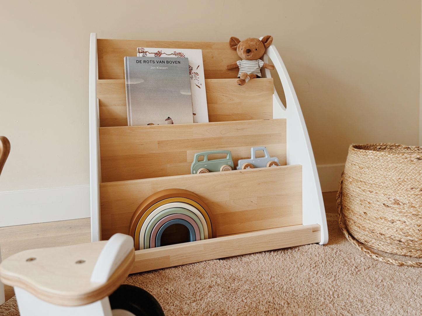 Montessori speelgoedplank + boekenkast XL SET