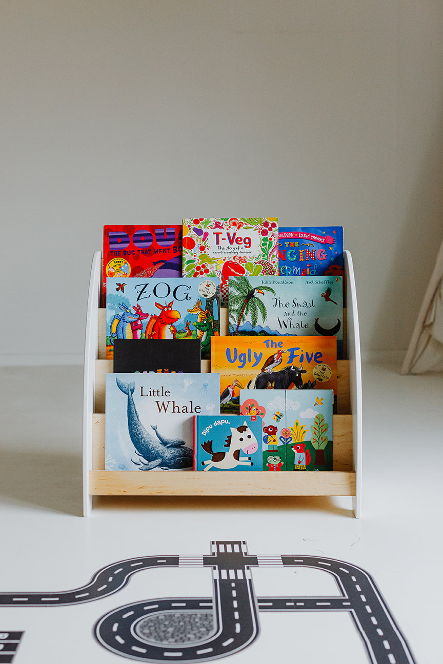 Montessori set Deluxe boekenkast+kledingrek+speelgoedkast