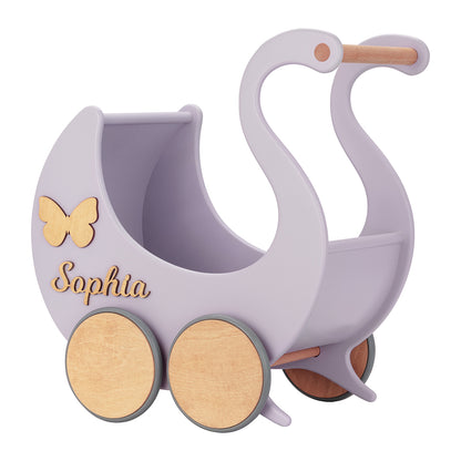 Poppenwagen Swan Queen