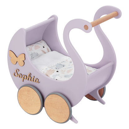 Poppenwagen Swan Queen