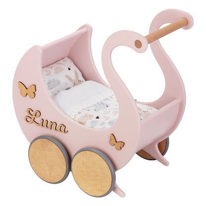 Poppenwagen Swan Queen