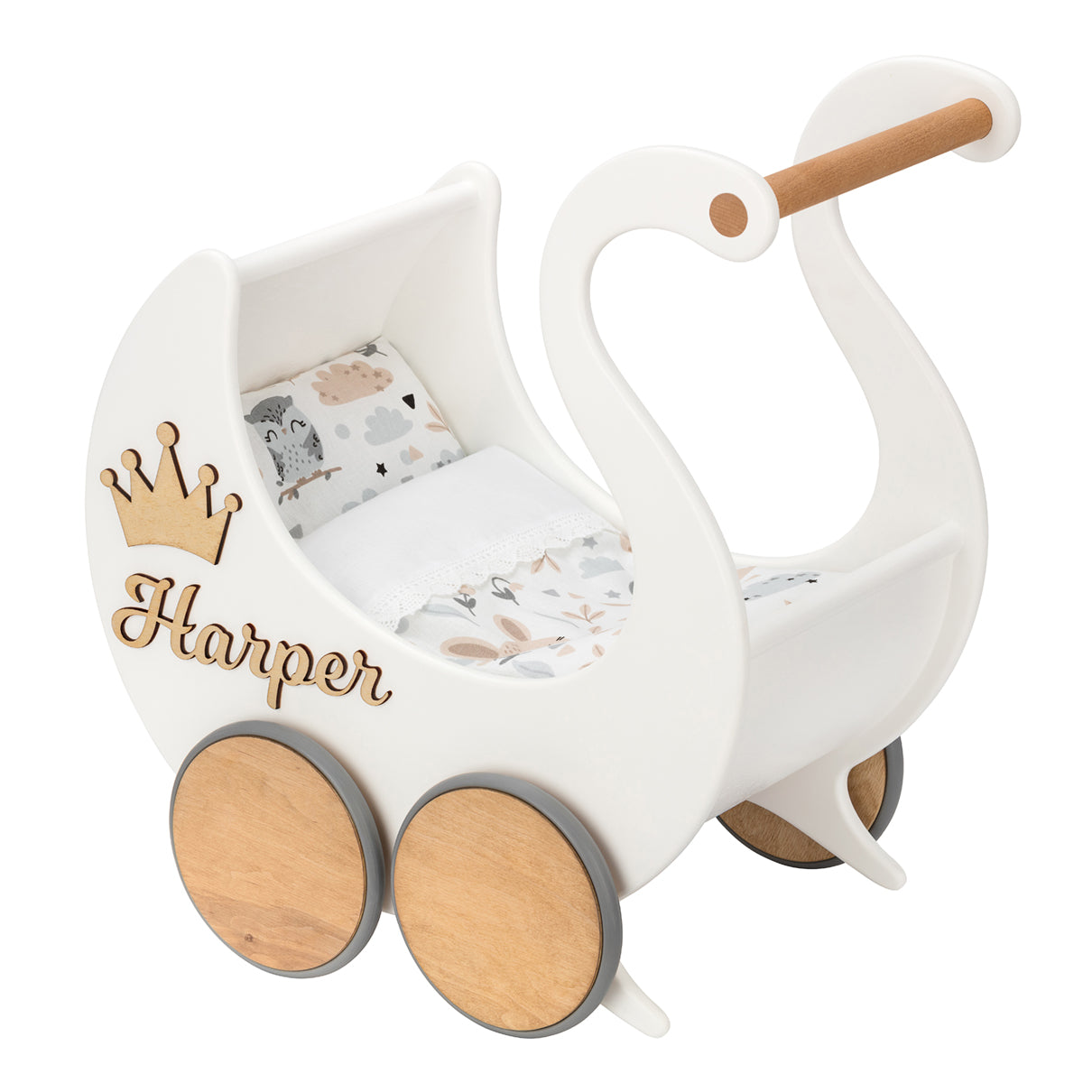 Poppenwagen Swan Queen